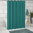 thumbnail image 2 of Waffle Fabric Shower Curtain, Heavyweight Cloth Shower Curtains for Modern Hotel Bathroom Decor, Waterproof & Wrinkle Resistant, 2 of 7