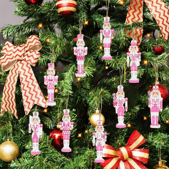 HOOWIFFY 36-Piece Handcrafted Nutcracker Figurines Multi-Color Christmas Wall Decor for Festive Holiday Home Decoration