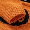 thumbnail image 5 of BOBOGOJP Toddler Baby Boy Girl Sweater Embroidery Knit Pumpkin Sweater Pullover Sweatshirt Halloween Outfits Orange for Size 12-15 Months, 5 of 7