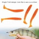 thumbnail image 4 of 50 Señuelos De Pesca De Plástico Blando De 5 Cm Con Cola En T, Cebos De Gusano, Accesorio Para Aparejos De Pesca, Atrae Peces Fácilmente, Opción, 4 of 7
