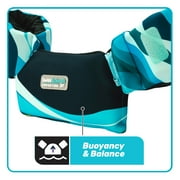 Swimschool Child's 2-in-1 Deluxe Swim Training Vest, Medium-Large, Ages 4-6, Multi-Color
