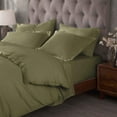thumbnail image 2 of Superior 400 Thread Count Egyptian Cotton Duvet Cover Set, Full/Queen, Sage, 2 of 4