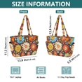 thumbnail image 4 of FORMRS Tote Bag for Women Quilted Large Capacity Travel Work Carry On Shoulder Handbag, Blooming Flowers, 4 of 7