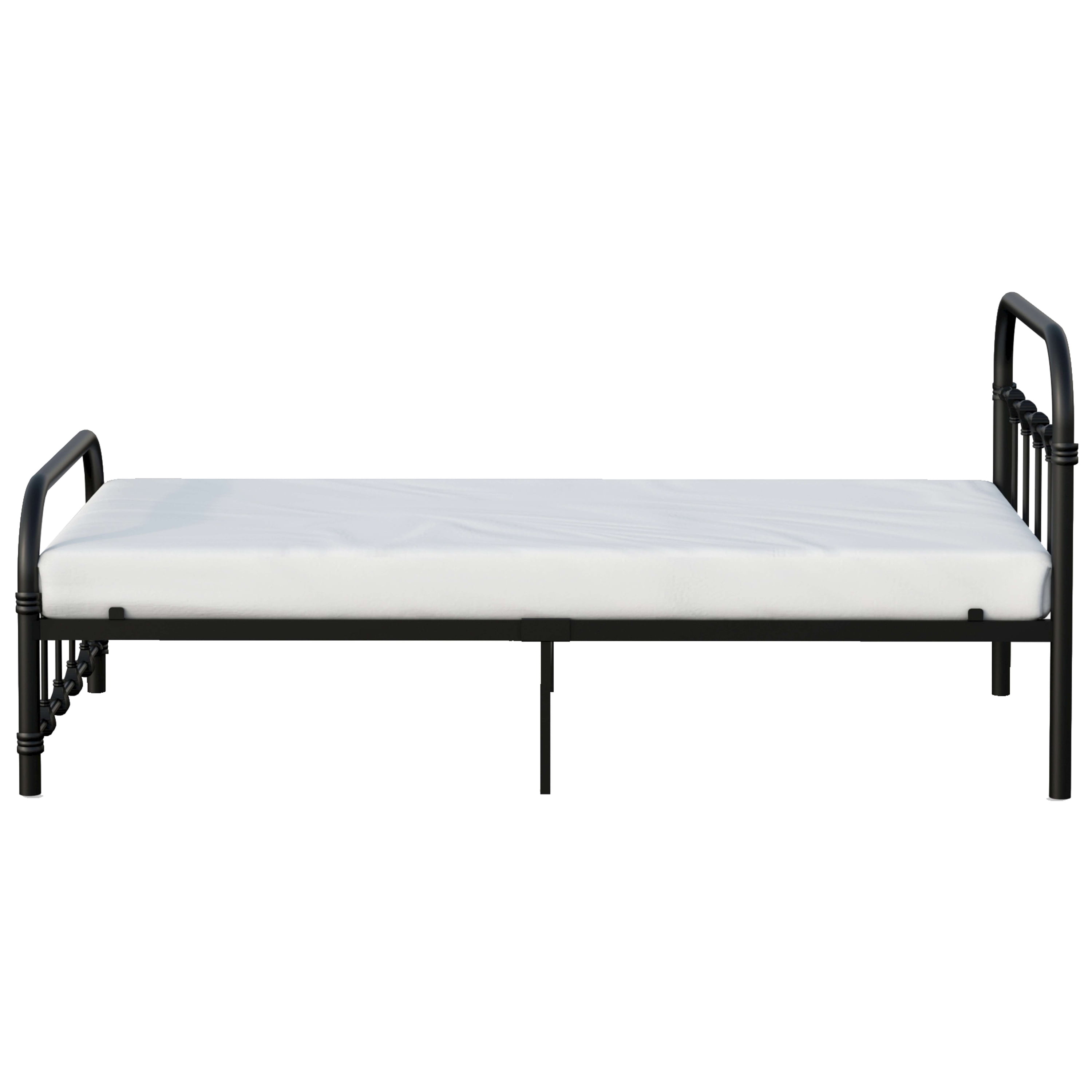 BK Furniture Melissa Metal Twin Bed, Black(Base UPC:0081313901102)