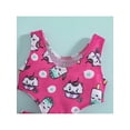 thumbnail image 4 of Blotona Infant Baby Girls Ice Cream Swimwear One Piece Sleeveless Tankini Swimsuit Hollow Waist Monokini Beachwear Bathing Suit, 4 of 9