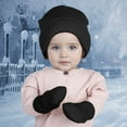 thumbnail image 4 of Kids Winter Knitted Kids Winter Beanie Hat Scarf Gloves Set, Warm Boy Girl Pom Hat Scarf Gloves Kids Hat and Glove Sets, 4 of 6