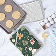 thumbnail image 5 of Yayeee Pot Holders Kitchen Heat Resistant with Pocket 7"x9.8" Cotton Oven Cooking Hot Pads, Green Christmas Trees, 5 of 7