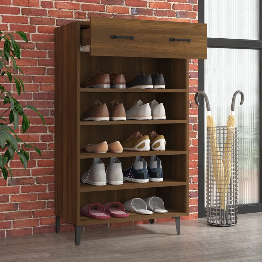 EUROCO 50.7W Large Shoe Cabinet for Entryway, Free Standing Shoe