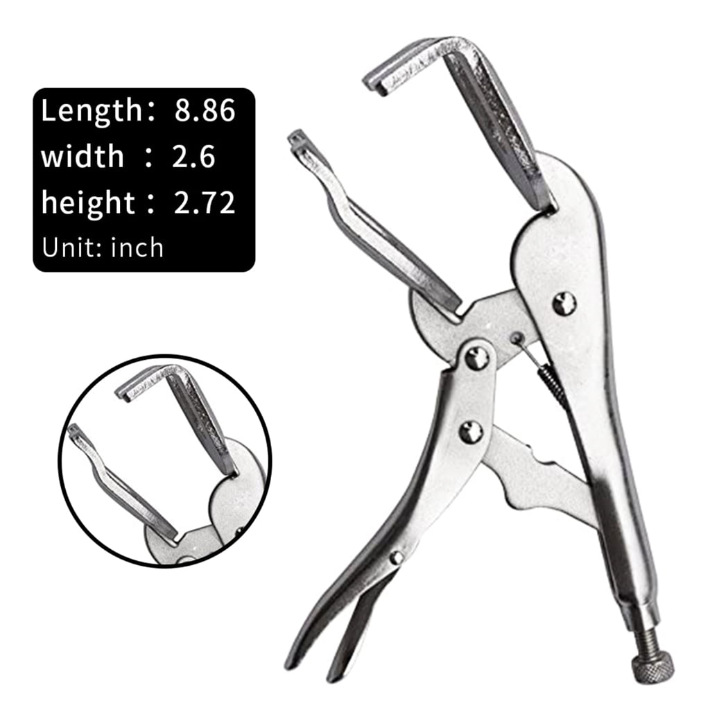 Tizuqe 9inch Heavy Duty C Clamp Locking Pliers Heavy Duty Welding C Clamp Pliers Vises