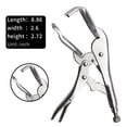 thumbnail image 3 of JZROCKER C Clamp Locking Pliers Heavy Duty C Clamps Adjustable Welding Woodworking Tool Opening Locking Pliers Accessories, 3 of 7