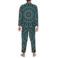 thumbnail image 5 of Kll Mandala Sleepwear Mens Flannel Pajamas,Long Cotton Pj Set, 5 of 9