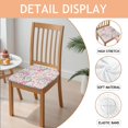 thumbnail image 2 of Pioneer Flower Seat Covers for Dining Room Chairs Set Of 4,Stretch Printed Washable Chair Seat Cover with Elastic Ties and Button,Removable Waterproof Couch Cushion Covers, 2 of 6