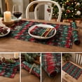 thumbnail image 2 of SLYNSHome 2 Pcs Christmas Plaid Placemats, Classic Red Tartan Table Mats, Washable Fabric Heat Insulation Dining Pad For Holiday Kitchen Table Decor Home Accessory, 2 of 7