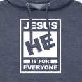thumbnail image 3 of Instant Message - Jesus Rating - Men's Pullover Hooded Fleece Sweatshirt, 3 of 7
