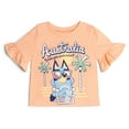 thumbnail image 3 of Bluey Australia T-Shirt and Gauze Shorts Outfit Set Toddler to Little Kid, 3 of 5