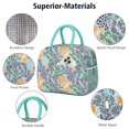thumbnail image 4 of Womens Pioneer Flower Floral Print Pattern Lunch Box for Work,Insulated Lunch Bag for Women,Loncheras Para Mujer,Leakproof Adult Lunch Bag for Work,Beach,Travel,Picnic,Camping, 4 of 7