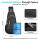 thumbnail image 4 of Bolso tipo Bandolera TITECOUGO Liviano Unisex Negro, 4 of 6