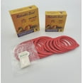 thumbnail image 2 of Canning Jar Seal Bundle Includes 12 Regular and 12 Wide Mouth Viceroy Jar Rubbers With Tab and 24 Dissolvable Sunivale Jar Labels Replacement Jar Seals for Old Style Canning Jars Natural Rubber Rings, 2 of 10