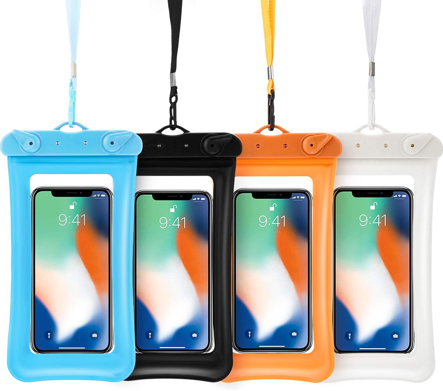 4 Piece Floatable Waterproof Phone Pouch Floating Waterproof Cell Phone