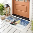 thumbnail image 3 of Merry Christmas Scottish Terrier Snowy Winter with Gifts Tree Decorations Doormat Scottie Dog Lover Gifts Indoor Outdoor Welcome Mat - 12020, 3 of 5