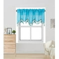 thumbnail image 2 of 1PC BONITA SOLID COLOR SHEER WAVY VALANCE WINDOW CURTAIN W/BEAD TRIM CASCADING, 2 of 4
