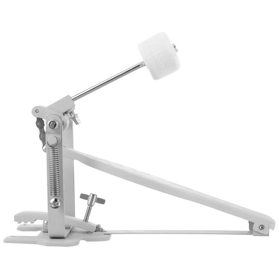 BESTOYARD Plated Silver Metal Bass Drum Pedal Single Kick Pedal Durable Drum Replacement Accessory