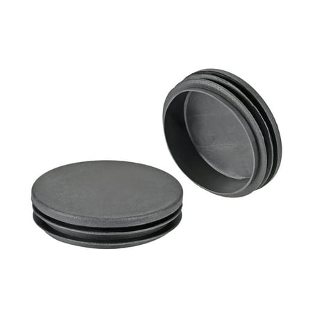 - 10 Pcs 70mm Dia Plastic Tubing Plug Round Post End Caps for Handrail Stair Newel Guardrail Tube Black