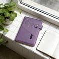 thumbnail image 5 of A5 Leather Notebook 200 Pages Journal Soft Notepad for Work Office Deep Purple, 5 of 5
