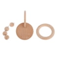 thumbnail image 2 of 2-3 del paquete Infant Toys de madera Ajuste Mano de ejercicio 3 piezas Sunnimix Sonajero de agarre de madera infantil, 2 of 8