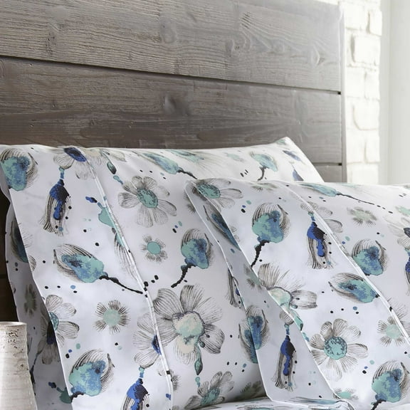 Grand Symphony Printed Cotton Pillowcases by SouthShore Fine Linens