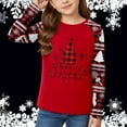 thumbnail image 2 of WRTFVZA Cozy Christmas Shirt for Girls, Flannel Holiday Top, Long Sleeve Blouse for Winter Vacation Outfits, 2 of 4