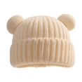 thumbnail image 6 of WUANDIXFA Fleece Beanie Newborn Baby Hats Bear Ears Preemie Caps Baby Boy Girl Infant Hospital Beanie,White,1-10 Years, 6 of 6