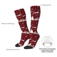 thumbnail image 4 of Naloa Christmas Tree Buffalo Plaid Thigh High Socks Extra Long Stretchy Sock Women Over Knee High Opaque Stocking Daily Wear, 4 of 6