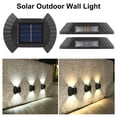 thumbnail image 1 of Neinkie Solar Lamp No Wire Required Waterproof Automatic Light On/Off Wide Application Simple Installation Decorative ABS Smart Light Sensor Outdoor Solar Wall Lamp for Home, 1 of 9