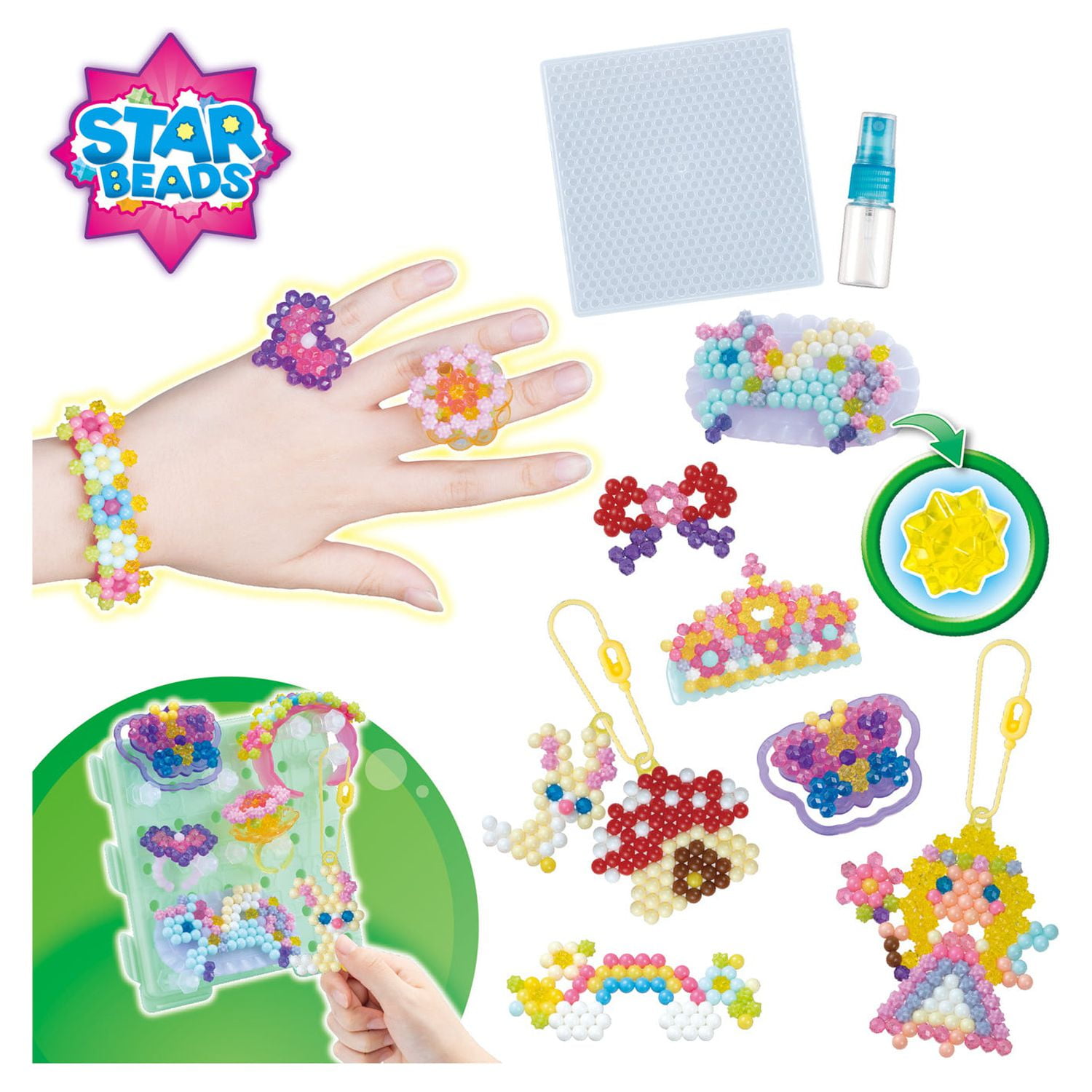  Aquabeads Theme Pack, Craft Sets, Aquabeads Dazzling Ring Set :  Toys & Games