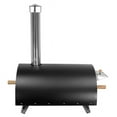 thumbnail image 3 of Pizza Oven - Black Powder-Coated Finish, 12-Inch Capacity, Even Heat Distribution - Portable Foldable Design - Built-In Temperature Gauge, Pellet, Lumber, Charcoal Fuel, 3 of 6