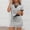 Black, variant on Women's Striped 2 Piece Outfits, Short Sleeve Sweatshirt & Skort Set, Casual Matching Lounge Set for Workout Daily Travel Loungewear