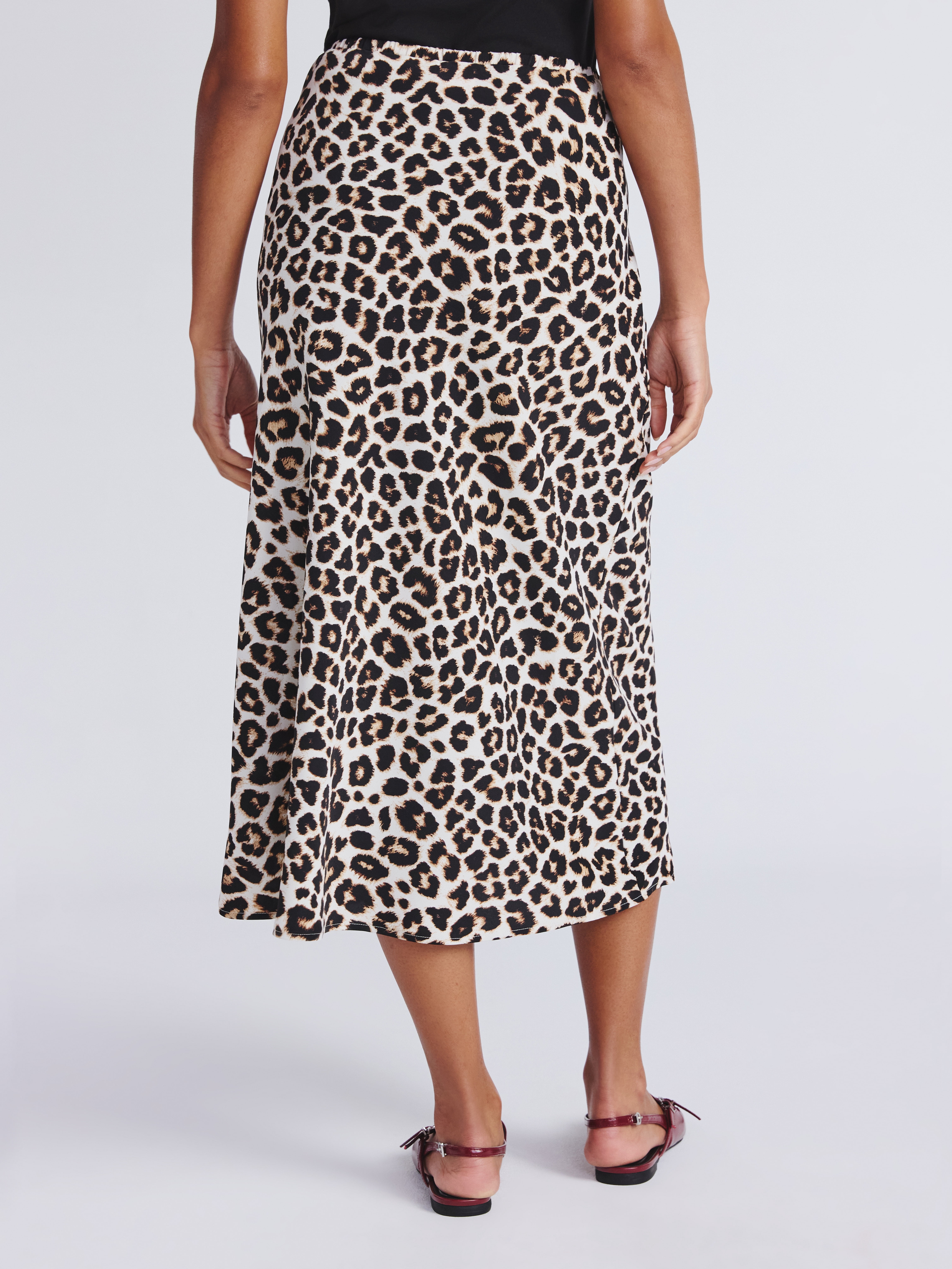 Time and Tru Women's Midi Pull On Slip Skirt, Sizes XS-XXXL