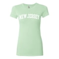 thumbnail image 2 of Wild Bobby State of New Jersey College Style Women Slim Fit Junior Tee, 2 of 6