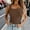 Coffee, variant on Women's Square Neck Tank Top Sleeveless Wide Strap Form-Fitting Camisole Red XL