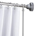 thumbnail image 2 of Croydex Space Saver Curved Shower Curtain Rod, 60in, Stainless Steel, Brushed Nickel, 2 of 2