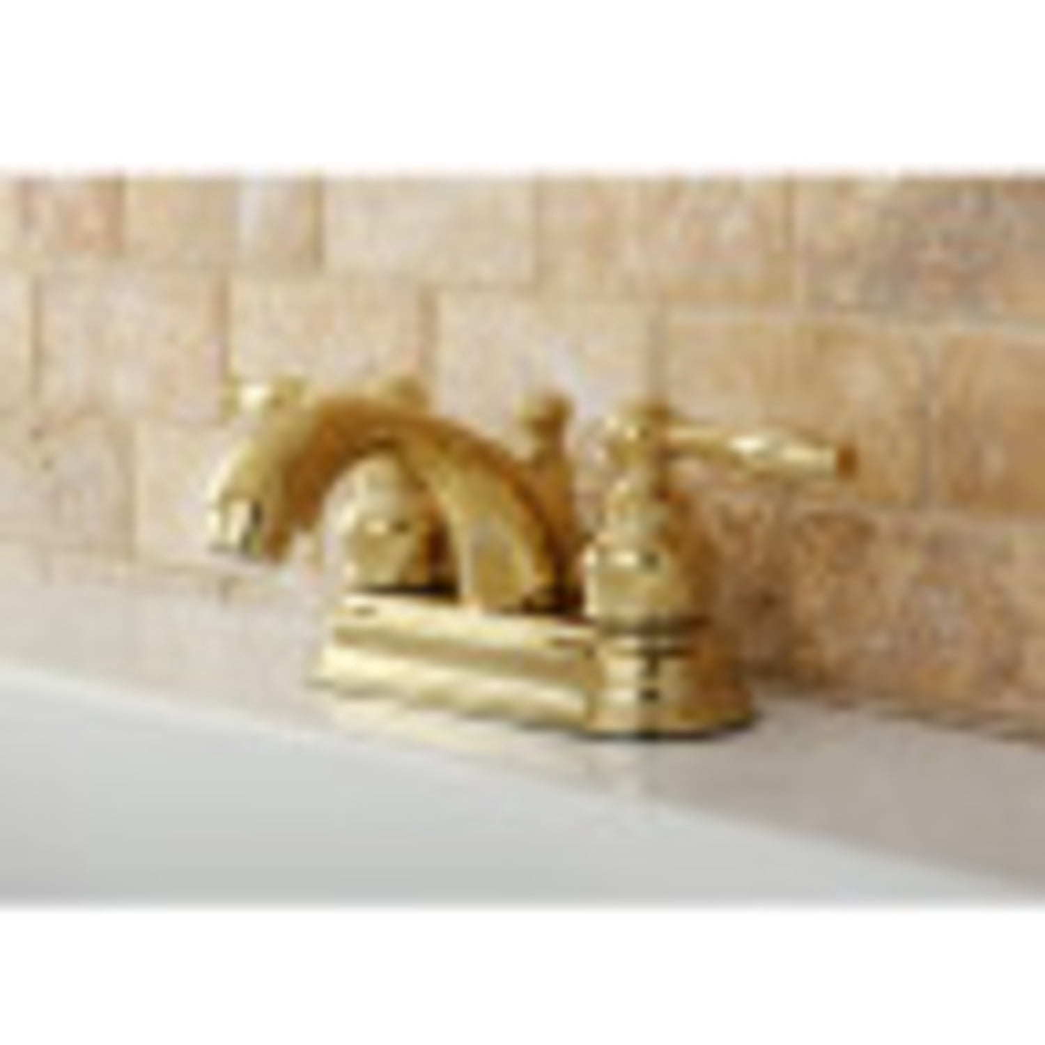 Kingston Brass Knight Two Handle 4" Centerset Lavatory Faucet with Retail Pop-up