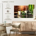 thumbnail image 4 of Elephant Stock Zen Bamboo Spa Wall Art - Horizontal Multi Panel Canvas - Living Room Wall Decor - Wellness Multi Panel - Brown And Green Decor - 65" x 42", 4 of 4