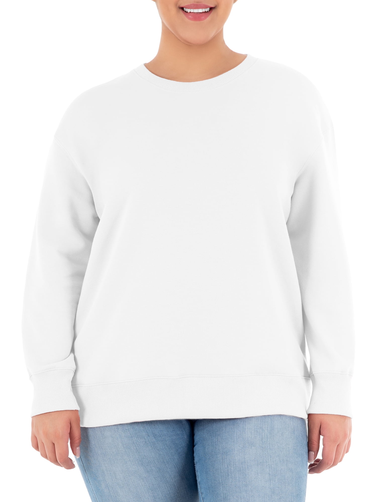 Terra & Sky Women's Plus Size Fleece Sweatshirt