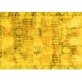 thumbnail image 1 of Ahgly Company Indoor Rectangle Abstract Yellow Modern Area Rugs, 7' x 10', 1 of 4