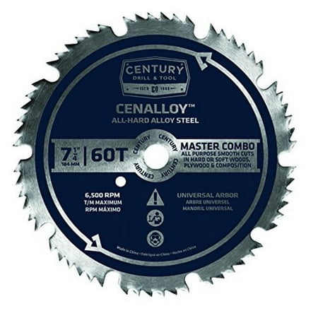 UPC: 0081838082048 | Century Drill & Tool 8204 Circular Saw Blade Master Combo – 7.25 in. x 60T