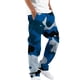 thumbnail image 1 of Pantalones de trabajo de camuflaje para hombre, cintura elástica, rectos, con cordón y bolsillo, 1 of 7