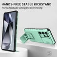 thumbnail image 4 of Dteck Case for Samsung Galaxy S25 Ultra Hidden Bracket Kickstand Case Sliding Window Phone Case Shockproof Protective Back Cover for Galaxy S25 Ultra,Mint, 4 of 7