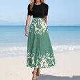 thumbnail image 1 of WILLBEST Vestidos Casuales Vestido de Verano de Manga Corta con Estampado Floral para Mujer Vestido Casual de Verano con Cuello Redondo y Cremallera En La Espalda con Ajuste Mediana​​, 1 of 3