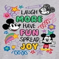thumbnail image 2 of Disney - Mickey Mouse - Laugh More, Have Fun, Spread Joy - Men's Jersey Tank Top, 2 of 4